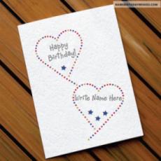 Beautiful Heart Birthday Card Ideas With Name