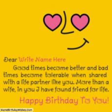 Best Birthday Wishes For Your Wife With Her Photo