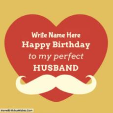 Create Happy Birthday Wishes To Hubby With Name
