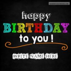 Say Happy Birthday To You With Name