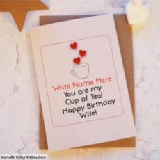 Free Happy Birthday Card For Wife With Name
