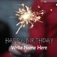 Fireworks Birthday Celebration With Name