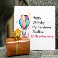 Personalized Birthday Cards For Brother With Name