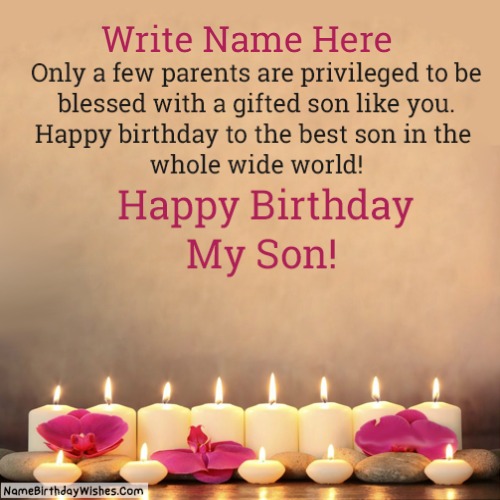 Beautiful Happy Birthday Son Images With Name And Photo