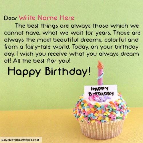 Online Happy Birthday Quotes With Name Edit