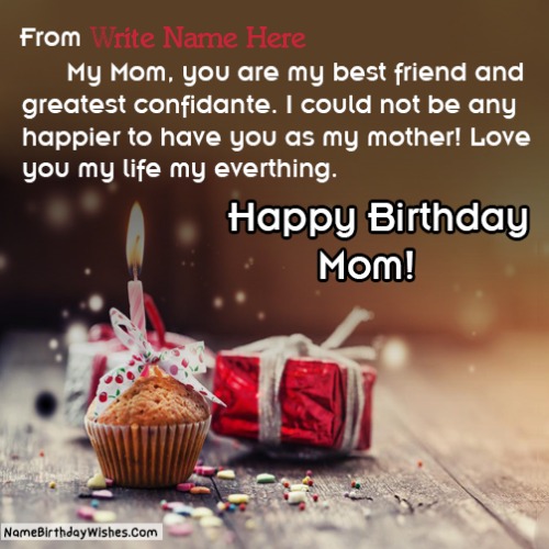 Lovely Message For Mom On Her Birthday With Name