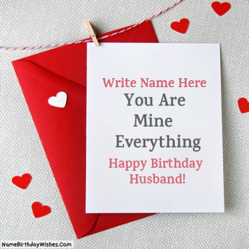 Special Happy Birthday Cards For Husband With Name