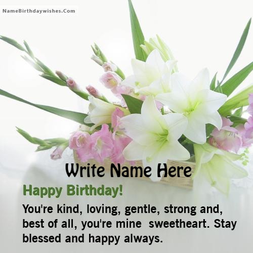 Write Name On Birthday Wishes With Photo